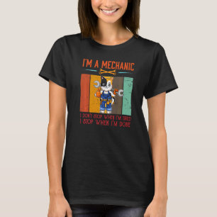 T-shirt Mens Je suis Mécanique Stop Quand Je Suis Fait Méc