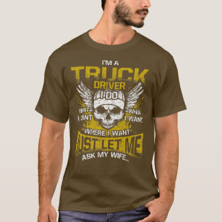 T-shirt Mens Je suis un conducteur de camion Je fais ce qu