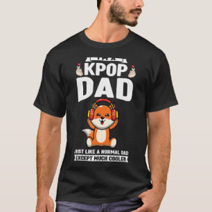 T-shirt Mens Je suis un papa pop comme un papa normal Kpop