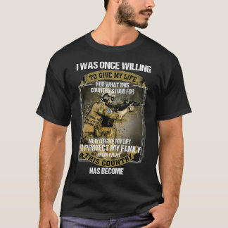 T-shirt Mens J'étais une fois prêt à donner ma vie pour ce