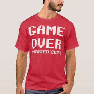 T-shirt Mens Jeu sur marié 2022 drôle de marié mariage