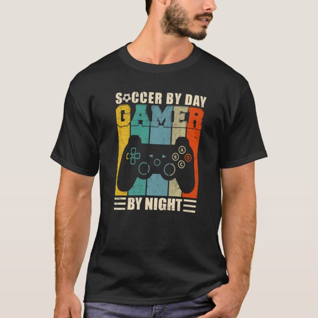 T-shirt Mens Jouant Sarcasm Retro Football Par Joueur De J (Devant)