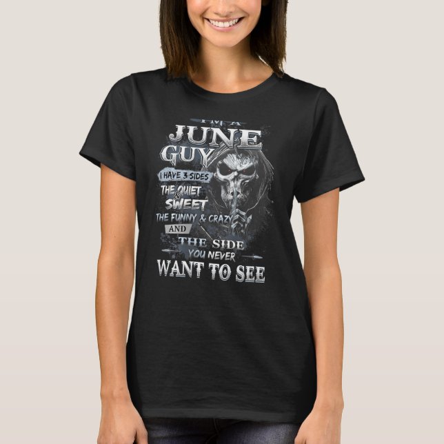 T-shirt Mens June Guy 3 Côtés Crazy Sweeter Pour Homme (Devant)