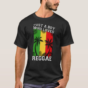 T-shirt Mens Just A Boy Who Loy Reggae Jamaïque Music Ras