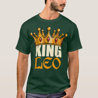 T-shirt Mens King Leo Zodiac Birthday Horoscope Astrology