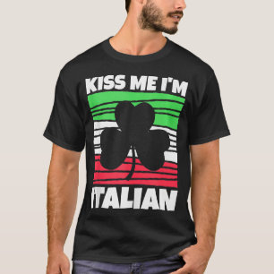 T-shirt Mens Kiss Me Im Italien Jour de la Saint Patrick I