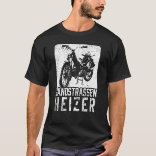 T-shirt Mens Landstrasse Chauffage cyclé Mokick Scooter