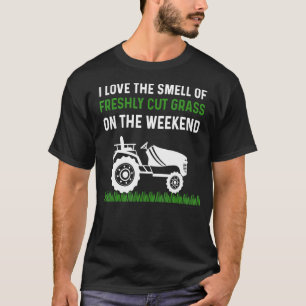 T-shirt Mens Lawn Mowing Papa Landscaping Yard Mower Cu
