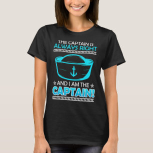 T-shirt Mens Le Capitaine A Toujours Raison Je Suis Kätp N
