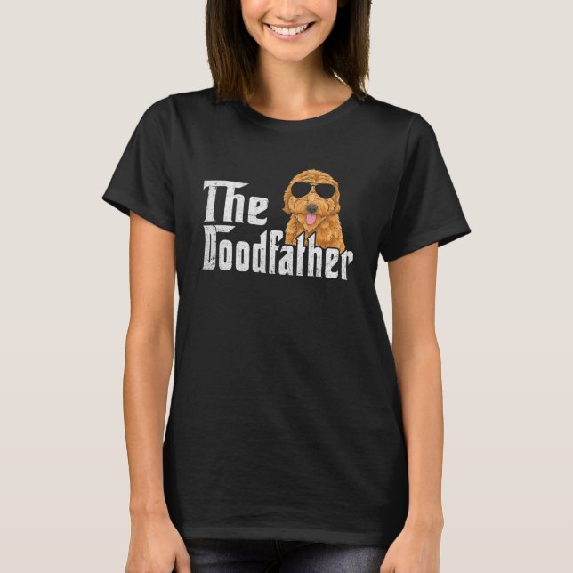 T-shirt Mens Le Parrain Funny Goldendoodle Papa Père (Devant)