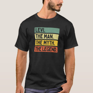 T-shirt Mens Levi L'Homme Le Mythe La Légende Personnalisé