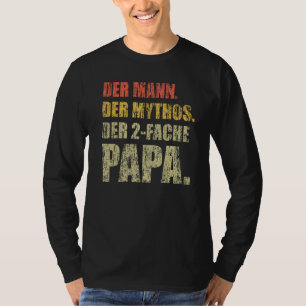 T-shirt Mens L'Homme Du Mythe Le 2 Pair Papa Avec Des Jume