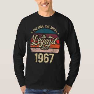 T-shirt Mens L'Homme Le Mythe La Légende Depuis 1967 Anniv