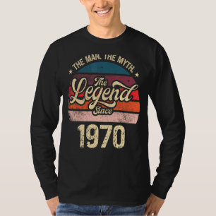 T-shirt Mens L'Homme Le Mythe La Légende Depuis 1970 Anniv