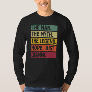 T-shirt Mens L'Homme Le Mythe La Légende Non Juste Gianni
