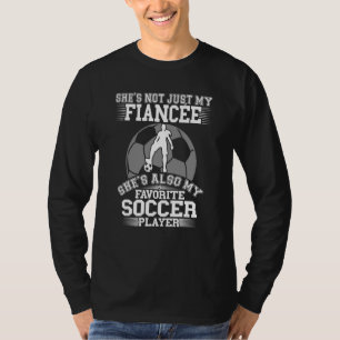 T-shirt Mens Ma Fiancée Est Mon Joueur De Football Préféré