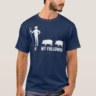 T-shirt Mens Me Et Mes Abonnés Porcs Cochon Lover 4149
