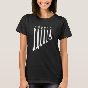 T-shirt Mens Mécanicien Voiture Bière Alcool Wrench Artist