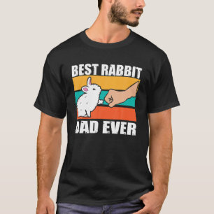 T-shirt Mens Meilleur Bunny Papa Jamais Vintage Rabbit Aim