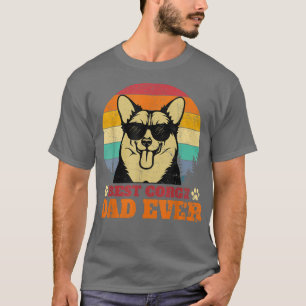 T-shirt Mens Meilleur Corgi Papa Jamais Vintage Funny Corg
