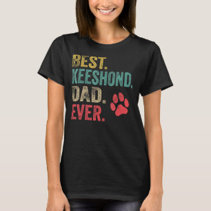 T-shirt Mens Meilleur Keeshont Papa jamais Vintage Hommes 