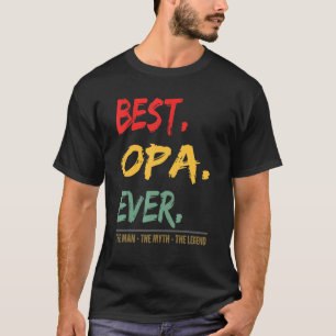 T-shirt Mens Meilleur Opa Jamais L'Homme Le Mythe La Légen