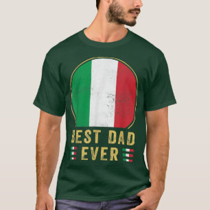 T-shirt Mens Meilleur Papa Jamais Père Italien Pays Italie