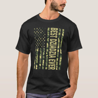 T-shirt Mens Meilleure Dziadzia jamais nous drapeau améric