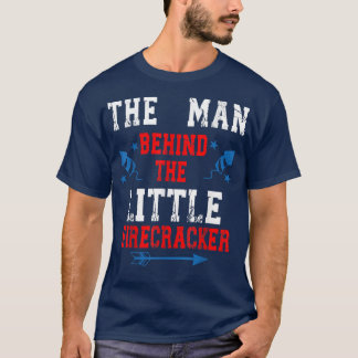 T-shirt Mens Mens 4th Of July Pregnancy The Man Behind The