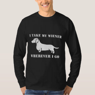 T-shirt Mens Mens Dachshund Chemise Funny Wiener Doxie Cad
