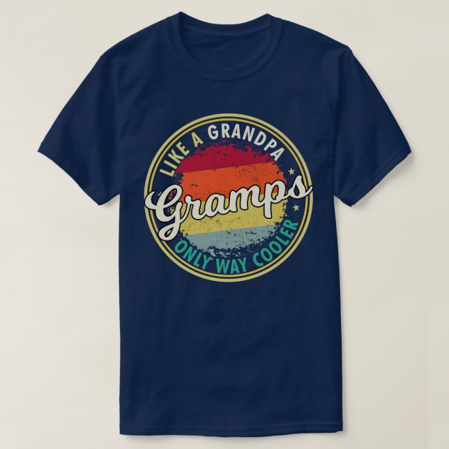 T-shirt Mens Mens Gramps comme grand-père seulement chemin (Design devant)