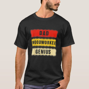 T-shirt Mens Mens Travail de bois papa Vintage papa Woodwo