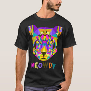 T-shirt Mens Meowdy Howdy Cat Meme Texan