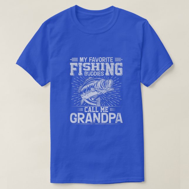 T-shirt Mens Mes Épouses De Pêche Préférées Appelez-Moi Gr (Design devant)