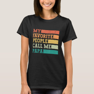 T-shirt Mens Mes Favoris Appelent Moi Papa Fath Vintage
