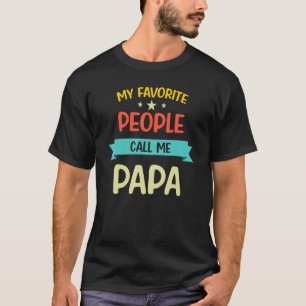 T-shirt Mens Mes Favoris Appelent Moi Papa Fier Papa Pr