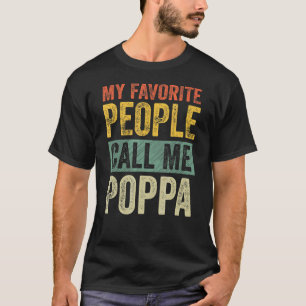 T-shirt Mens Mes Favoris Appelent Moi Poppa