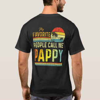 T-shirt Mens Mes Gens Favoris M'Appelent Pappy Papa Père 1