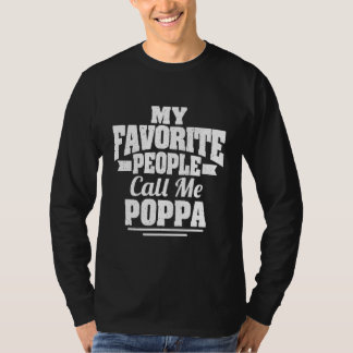 T-shirt Mens Mes Gens Favoris M'Appelent Poppa Cool Fier
