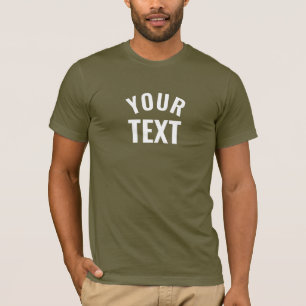 T-shirt Mens Moderne Bella+Canvas Armée Vert Manche Courte