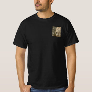 T-shirt Mens Moderne Modèle Lion Face double face
