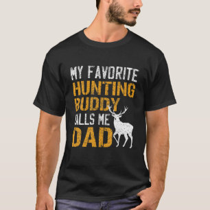 T-shirt Mens Mon Époux De Chasse Favorite M'Appelle Papa