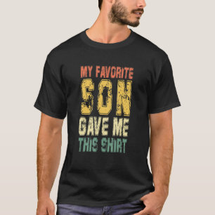 T-shirt Mens Mon Fils Favori M'A Donné Cette Fière Papa Pa
