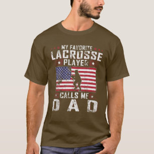 T-shirt Mens Mon Lecteur De Crosse Préféré M'Appelle Papa