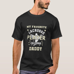 T-shirt Mens Mon Lecteur De Crosse Préféré M'Appelle Papa