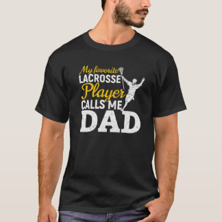 T-shirt Mens Mon Lecteur De Crosse Préféré M'Appelle Papa