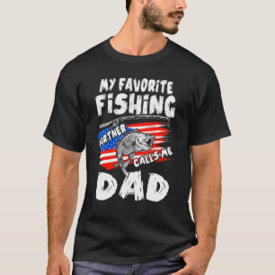 T-shirt Mens Mon Partenaire De Pêche Préféré M'Appelle Pap