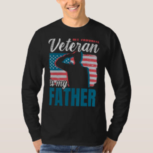 T-shirt Mens Mon Vétérinaire Préféré Est Mon Père Patrie B