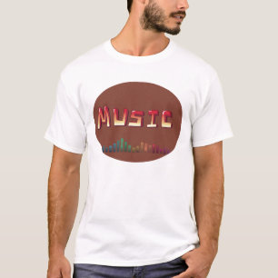 T-shirt Mens Music T—Chemise