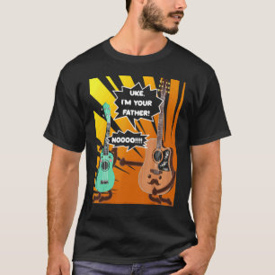 T-shirt Mens Musician Joke Father's Day For Guitarist Ukul